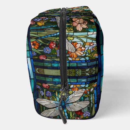 Retro Dragonfly Art Malerei botanischen Boho Waschbeutel (Rechts)