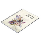 Retro Dragonfly Notizblock (Linke Seite)
