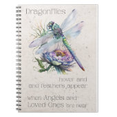 Retro Dragonfly Rememberity Journal Notizblock (Vorderseite)