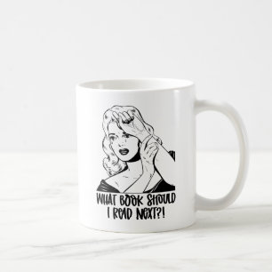 Retro-Drama-Leseliebhaber-Meme Kaffeetasse