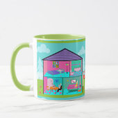 Retro Dream House Tasse (Links)