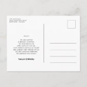 Retro-Drehbuch Twin Birth Je mehr das bessere Foto Postkarte (Rückseite)