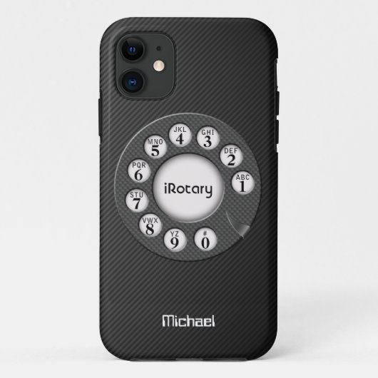 Retro Drehkohlenstoff-Faser-Kasten Case-Mate iPhone Hülle (Rückseite)