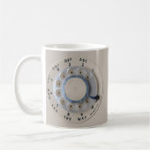 Retro Drehtelefon-Skala Kaffeetasse (Links)