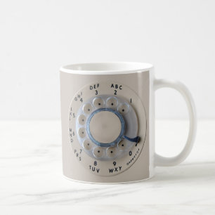 Retro Drehtelefon-Skala Kaffeetasse