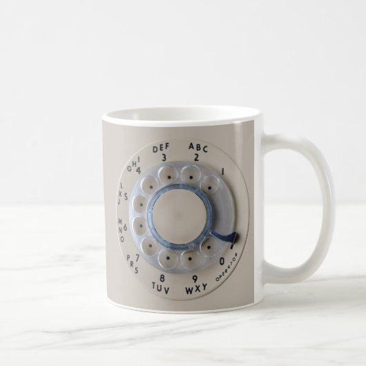 Retro Drehtelefon-Skala Kaffeetasse (Rechts)