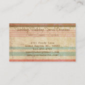 Retro drei Kuchen-Bäckerei Visitenkarte (Rückseite)