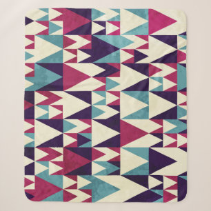 Retro Dreieck Geometrisches Nahtloses Muster Sherpadecke