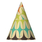 Retro-Dreiecke: Geometrisches Muster Partyhütchen (Links)