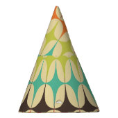 Retro-Dreiecke: Geometrisches Muster Partyhütchen (Rechts)