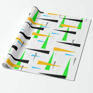 Retro-Dreiecke Geschenkpapier