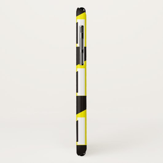 Retro-Dreiecksmuster und -Quadrate Case-Mate iPhone Hülle (Hinten/Links)