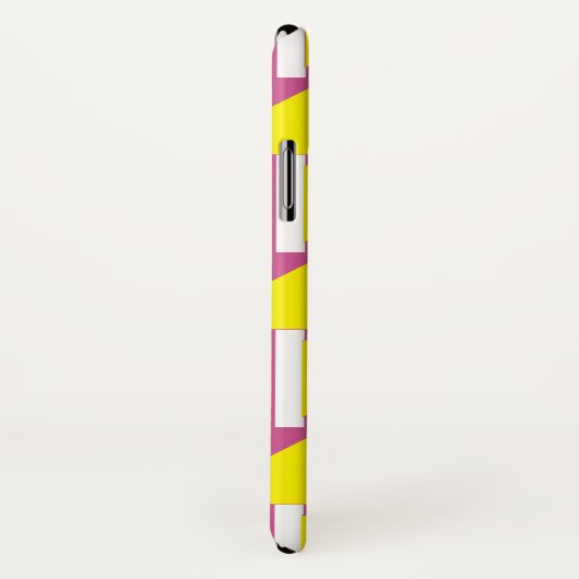 Retro-Dreiecksmuster und rosa, Minze-Quadrate Case-Mate iPhone Hülle (Hinten/Rechts)