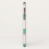 Retro-Dreiecksmuster und rosa, Minze-Quadrate Case-Mate iPhone Hülle (Hinten/Links)