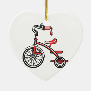 Retro-Dreirad Keramik Ornament