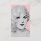 Retro Dreißigerjahre Pinup Visitenkarte (Rückseite)