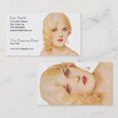 Retro Dreißigerjahre Pinup Visitenkarte (Vorne/Hinten)