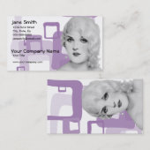 Retro Dreißigerjahre Pinup Visitenkarte (Vorne/Hinten)