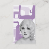 Retro Dreißigerjahre Pinup Visitenkarte (Rückseite)