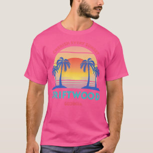 Retro Driftwood Beach Cheret jeden Sonnenuntergang T-Shirt
