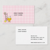 Retro Drink Simple Business Card Visitenkarte (Vorne/Hinten)