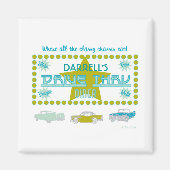 Retro Drive-Thru Diner (grn) Magnet (Vorne)