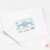 Retro Drive-Thru Diner (pk) Runder Aufkleber (Umschlag)