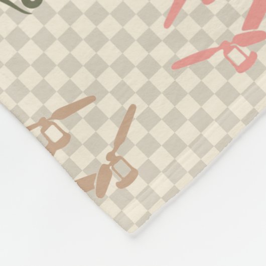 Retro Drone Racing Blanket-Geschenk Fleecedecke (Ecke)