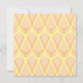 Retro Drop Baby Shower Einladungen - Orange (Rückseite)