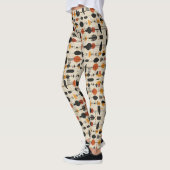 Retro Druck | Atomzeitalter Leggings (Links)