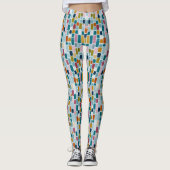 Retro Druck | Farbbalken Leggings (Vorderseite)