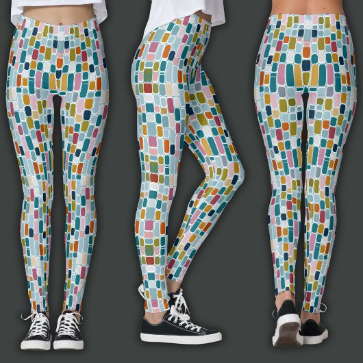 Retro Druck | Farbbalken Leggings