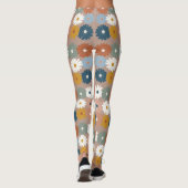 Retro Druck | Pastell Blumen Leggings (Rückseite)