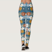 Retro Druck | Pastell Blumen Leggings (Rückseite)