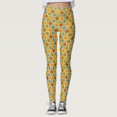Retro Druck | Retro Chic Leggings (Vorderseite)