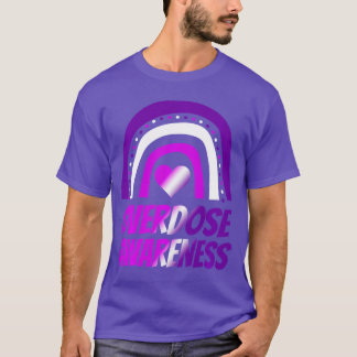 Retro Drug Overdose Awareness Men Women Overdose F T-Shirt