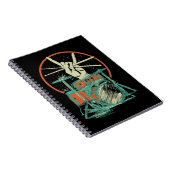 Retro Drum Set Music Drummer Drumsticks Notizblock (Rechte Seite)