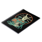 Retro Drum Set Music Drummer Drumsticks Notizblock (Linke Seite)