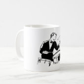 Retro Drummer Kaffeetasse (Vorderseite Links)
