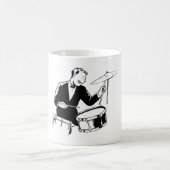 Retro Drummer Kaffeetasse (Mittel)
