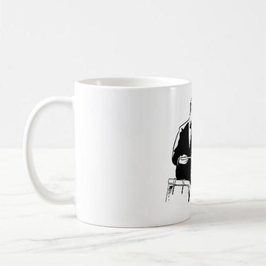 Retro Drummer Kaffeetasse (Links)