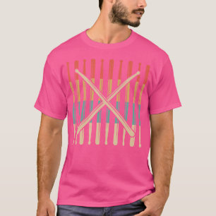 Retro Drumsticks Drums Player Schlagzeug Drummer D T-Shirt