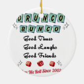 Retro Drunko Bunco Keramik Ornament (Hinten)