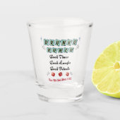 Retro Drunko Bunco Schnapsglas (Vorderseite)
