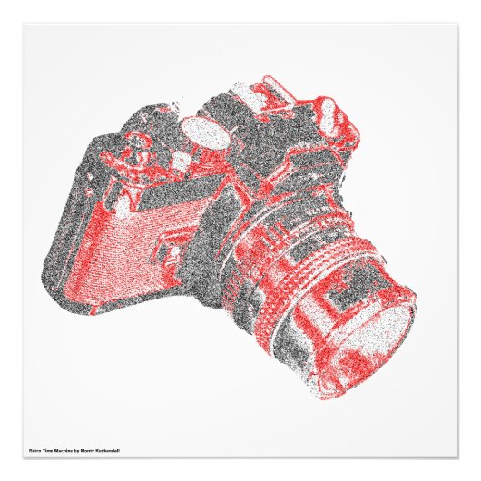 Retro DSLR-Wandplakat Fotodruck (Vorne)