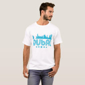 Retro Dubai-Skyline T-Shirt (Vorne ganz)
