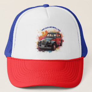 Retro Duck Trucker Cap– Keep Calm and Drive a Duck Truckerkappe