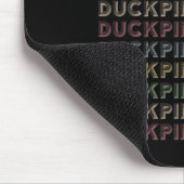 Retro-Duckpin-Bowling Wiederholender Vintage-Bowle Mousepad (Ecke)