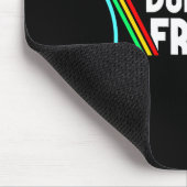 Retro Dude I Said Friendly Funny  Mousepad (Ecke)