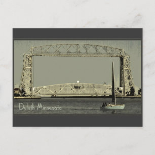 Retro-Duluth-Minnesota-Postkarte Postkarte